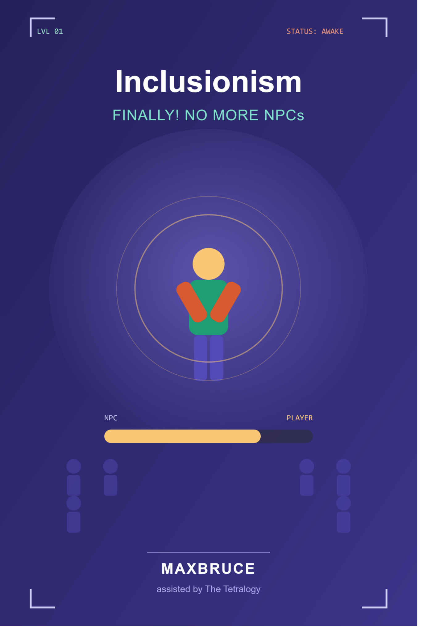 Inclusionism Finally No More NPCs player select cover
