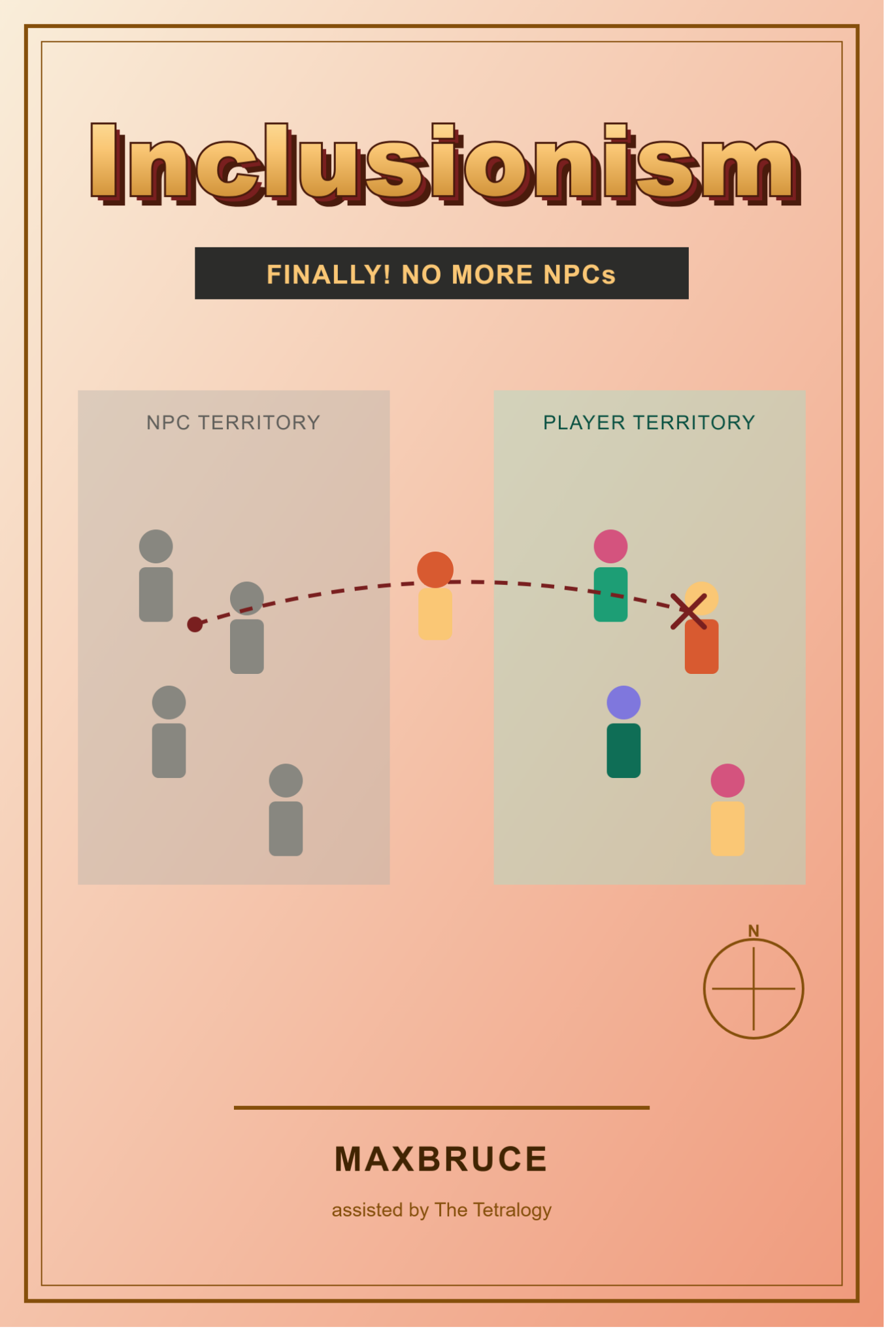 Inclusionism Finally No More NPCs treasure map cover